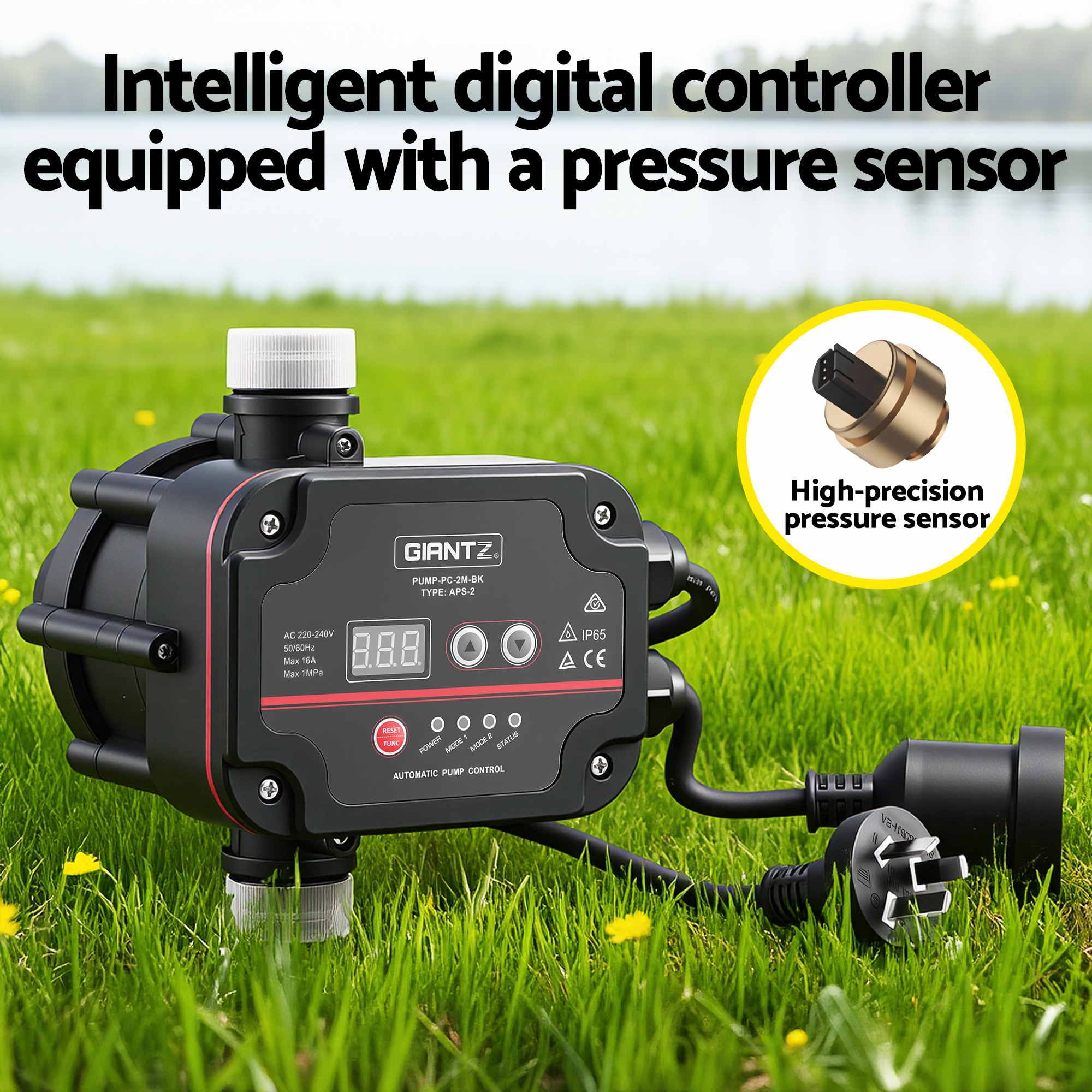 Giantz Garden Water Pump Auto Controller Tank Farm Irrigation House 800W Max — image 4