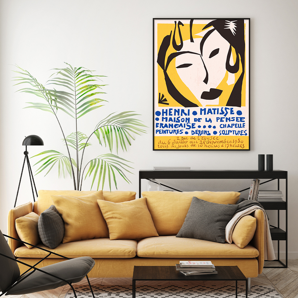 Wall Art 70cmx100cm Henri Matisse Black Frame Canvas โ image 3