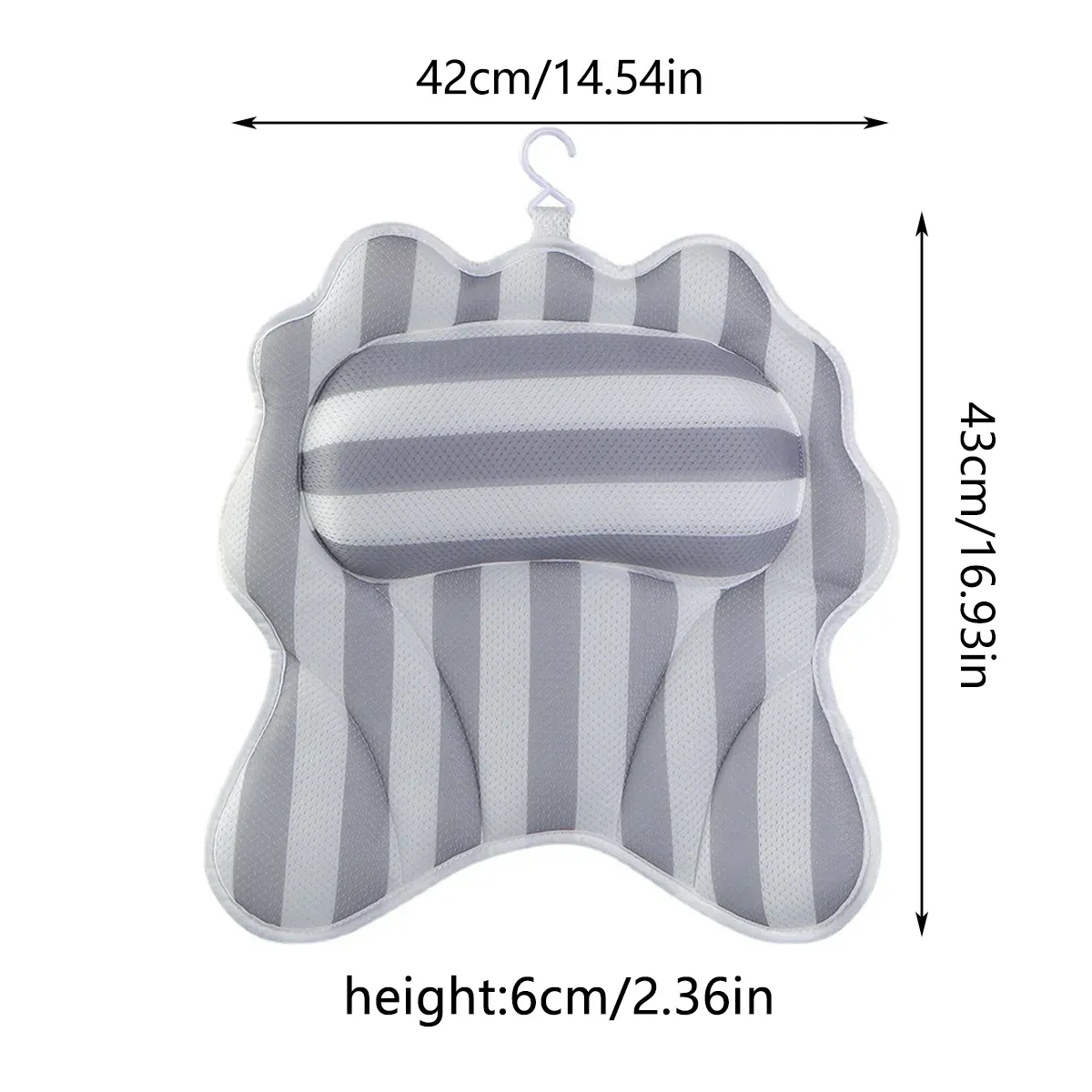 Bath Pillow Non Slip Comfortable Luxury for Bathroom Spa Relaxation — image 3