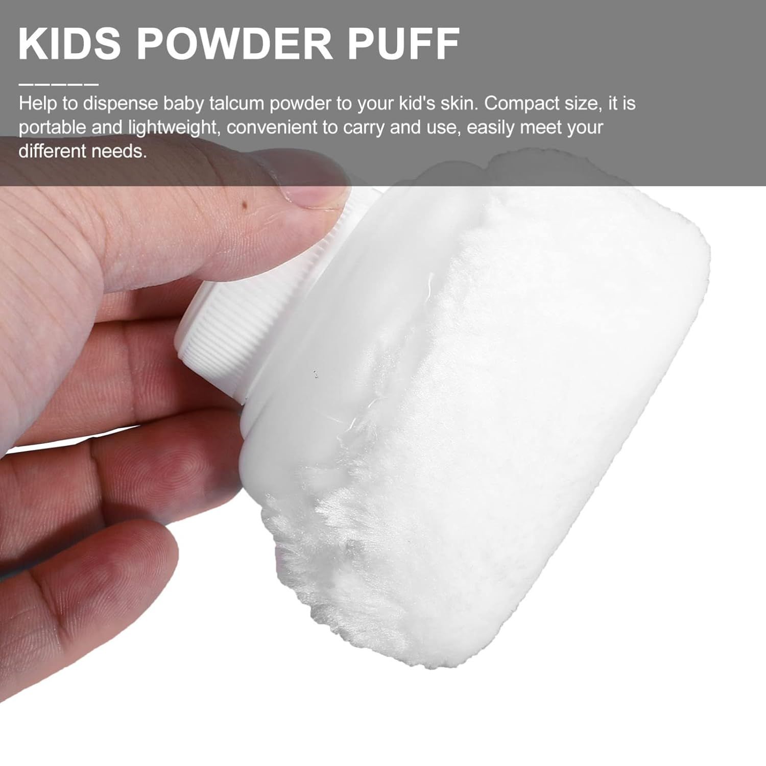 2sets Hand Talcum Newborn Container Use Fluffy with Case Holder Villus Comfortable Gift Containers Puffs Powder Makeup Cosmetic