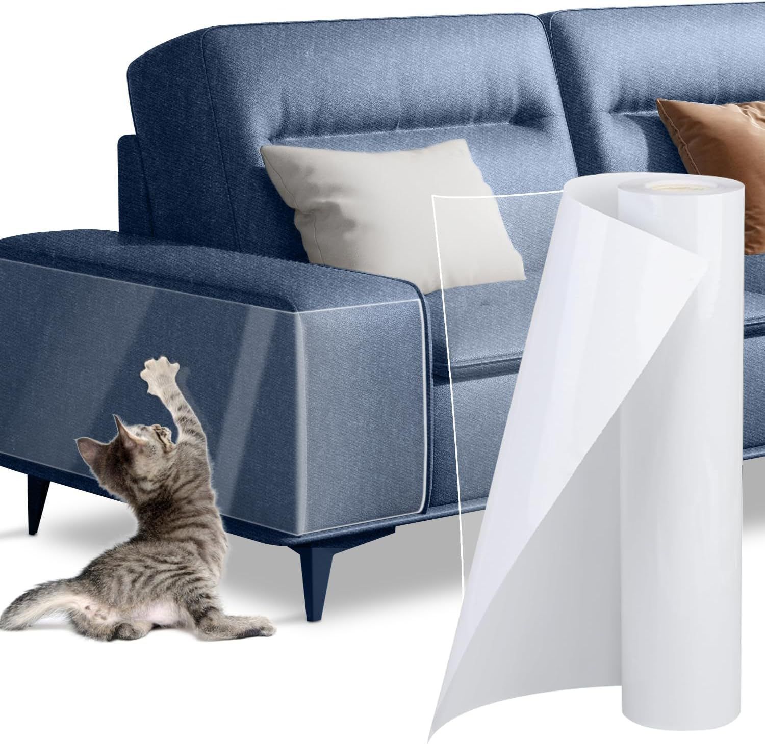 PVC Anti-Scratch Protective Film Self-Adhesive Cut-to-Size Pet Furniture Guard