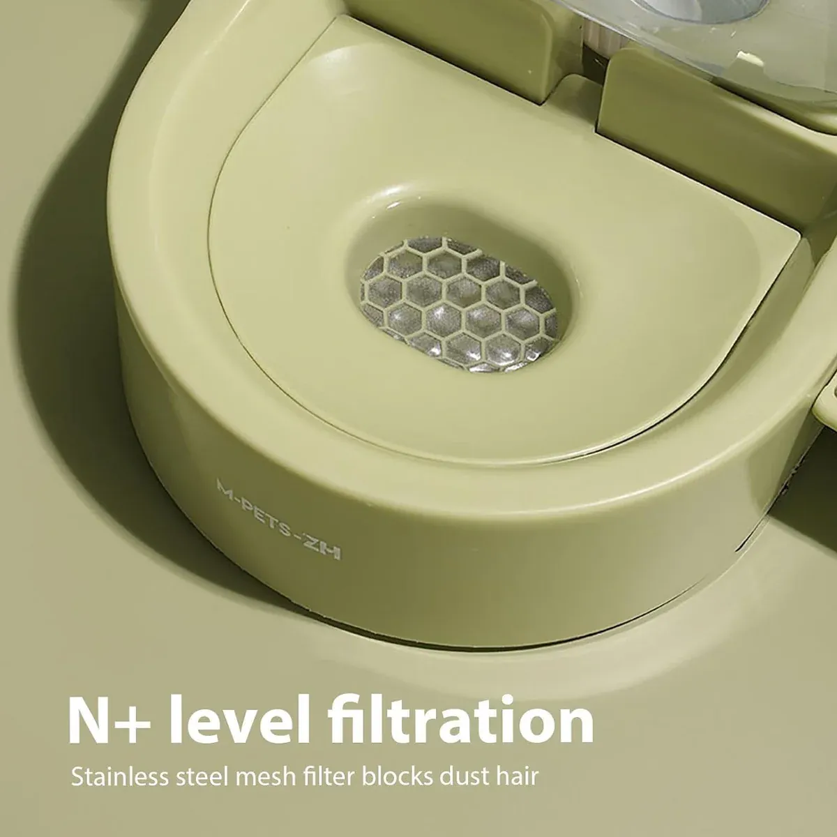 2.2L Large Capacity Pet Water Fountain with Food Bowl Auto Circulation Filtered — image 6