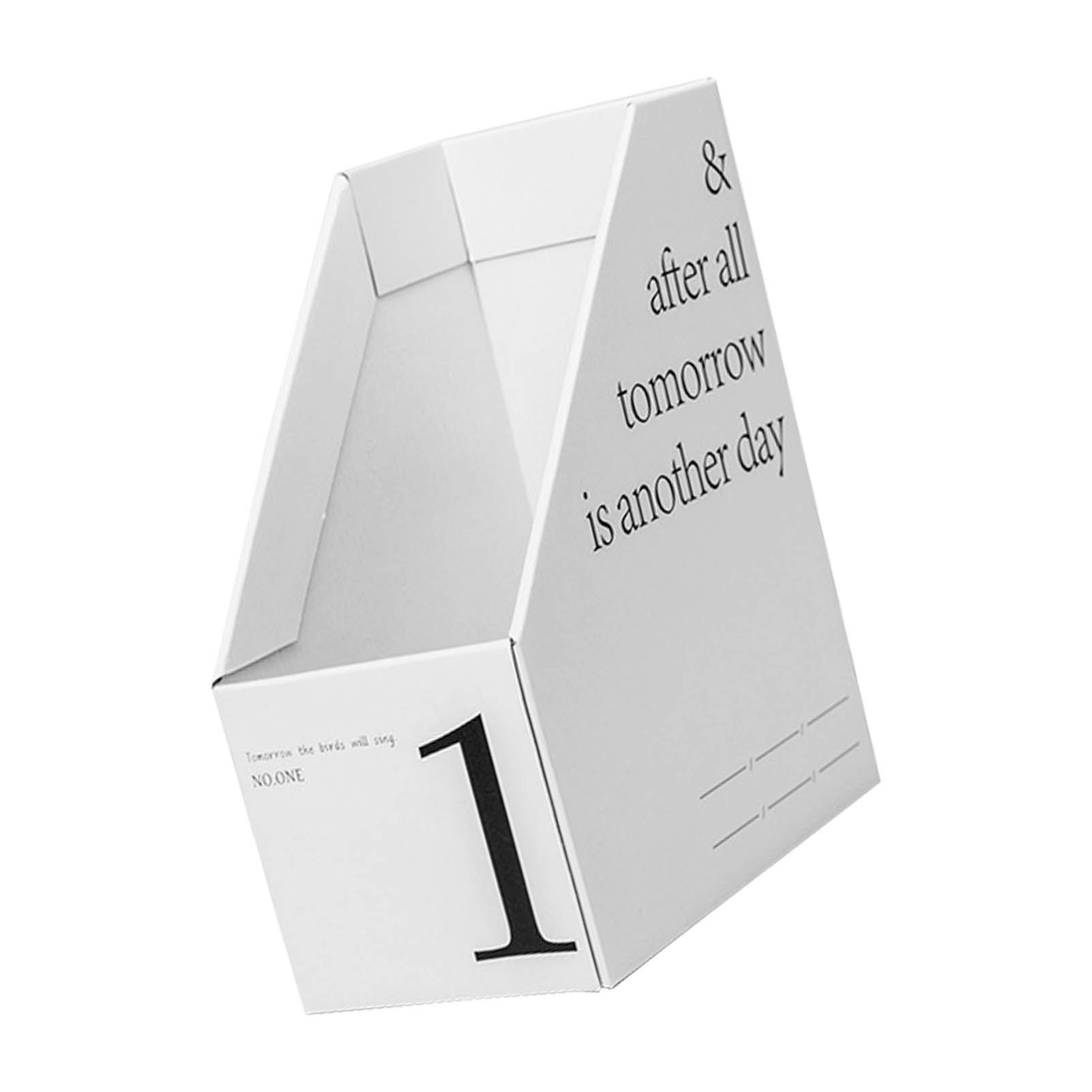 Vertical File Folder Bin Paper Number Marking Slim Desk Storage Organizer for Books Notebooks Magazines Envelopes 1 โ image 2