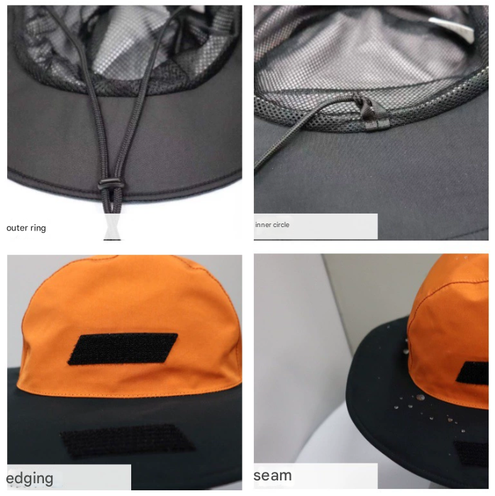 Navy Blue Outdoor Waterproof Wide-Brim Rain Hat - Heavy-Duty Rain Protection โ image 5