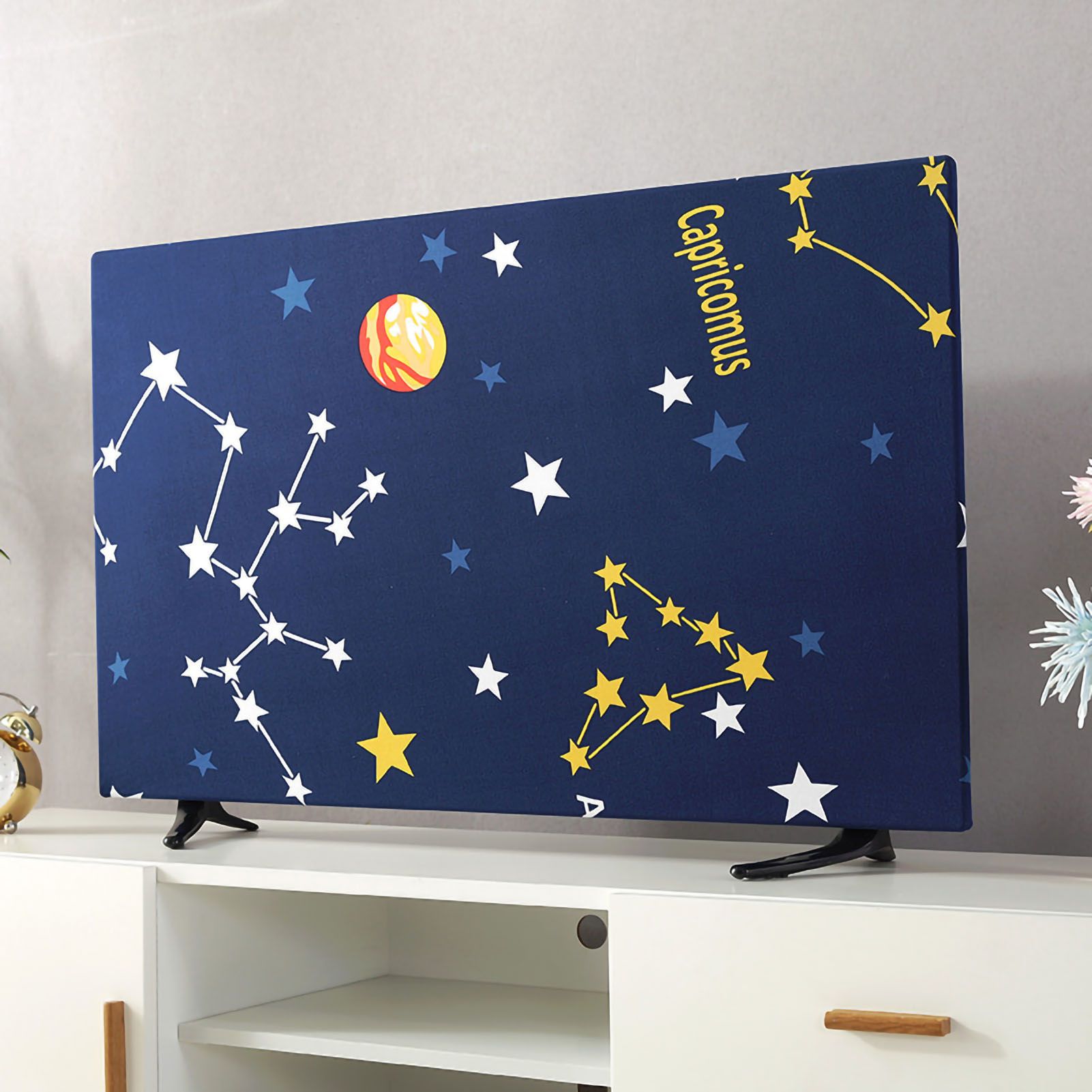 TV Cover Weatherproof Dustproof Universal Elastic Hanging Television Protector for Home Type 4 65in โ image 2