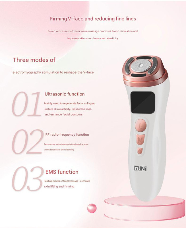 3-in-1 Facial Firming & Anti-Wrinkle Device with HIFU, RF & EMS Technology(White) โ image 5