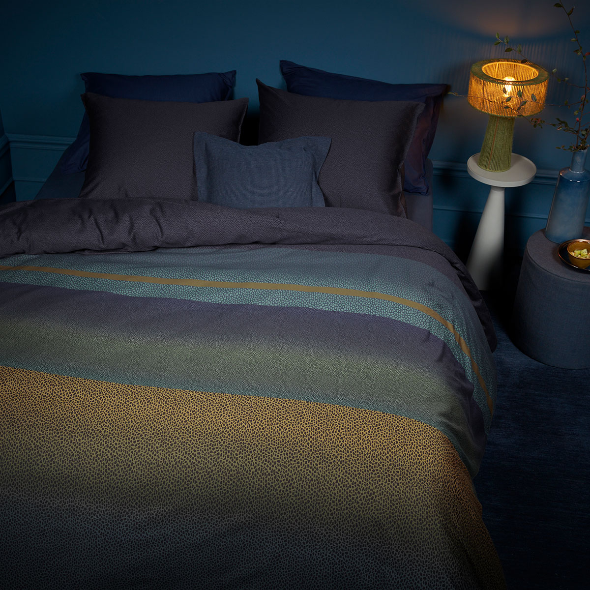 Bedding House Lenny Blue Cotton Quilt Cover Set King — image 4
