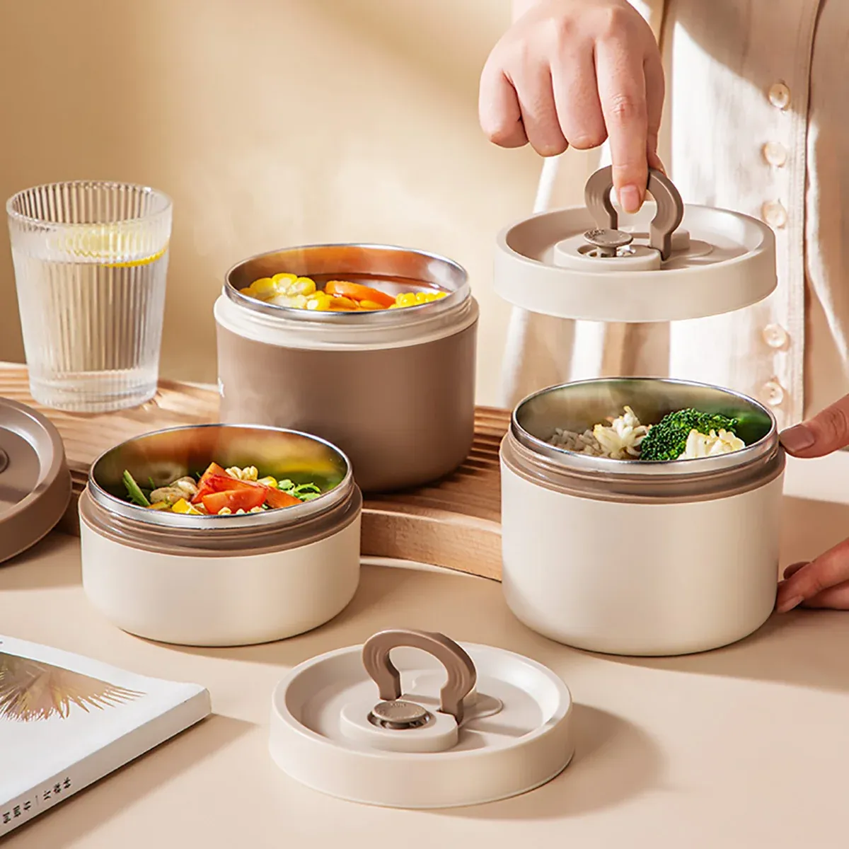 Lunch Box Food Container Thermal Warmer Hot Student Bento Insulated Soup Cup - 650ml β image 6