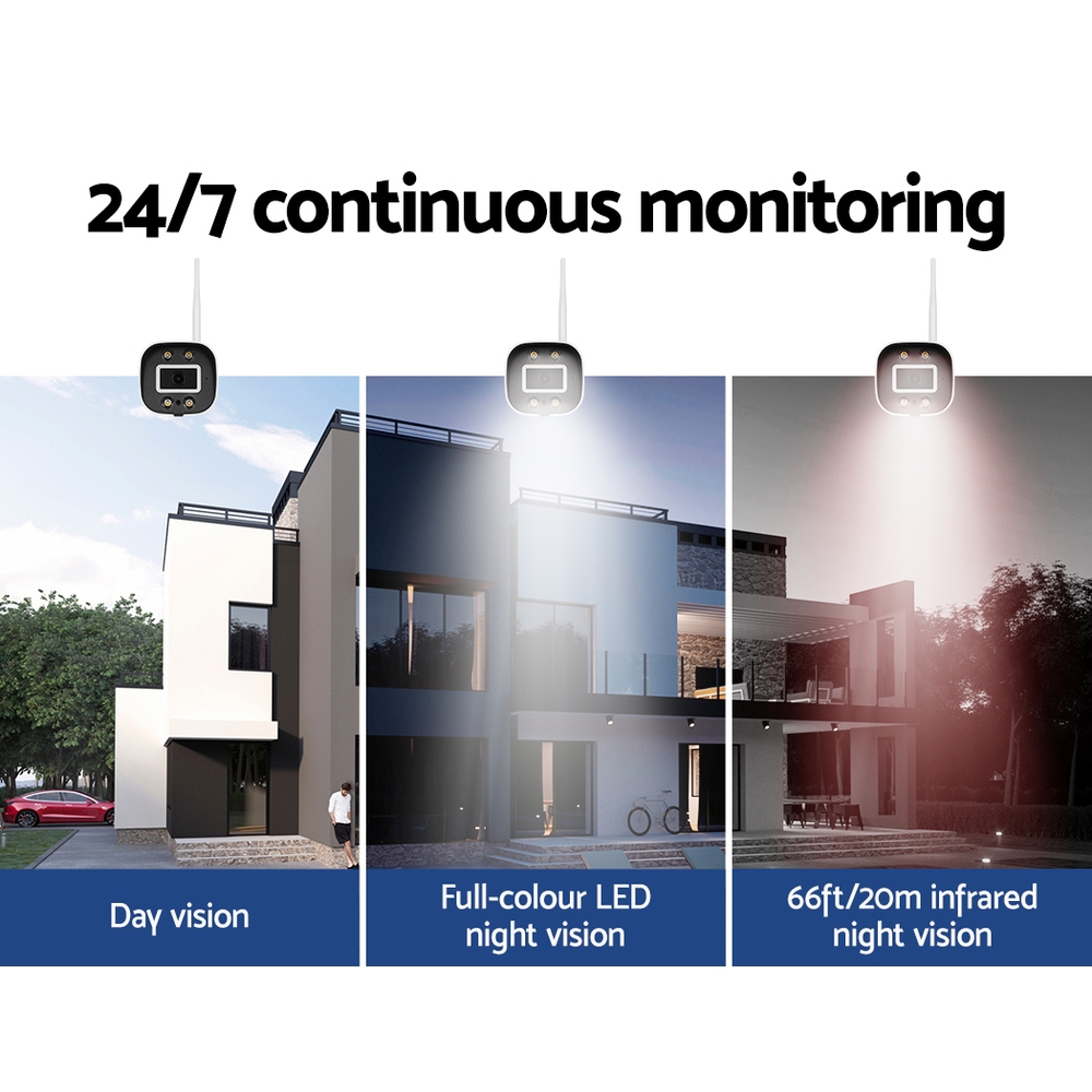 UL-tech Wireless CCTV Security System 8CH NVR 3MP 8 Square Cameras — image 5