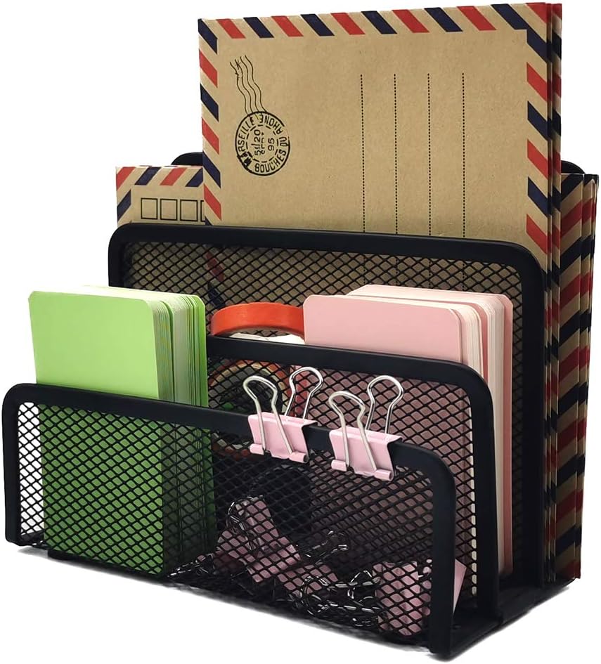 Black Metal Organizer Bins for Bookkeeper - 1 Piece Storage Solution — image 4