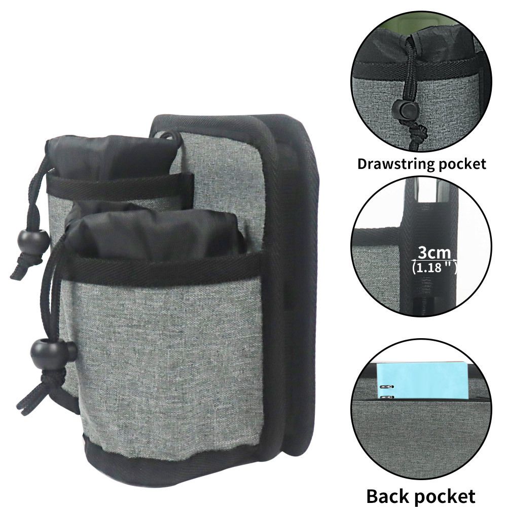 Luggage Cup Holder for Suitcases Free Hands, Travel Accessories, Adjustable for Different Sizes of Coffee Cups, Tourists-Grey — image 4