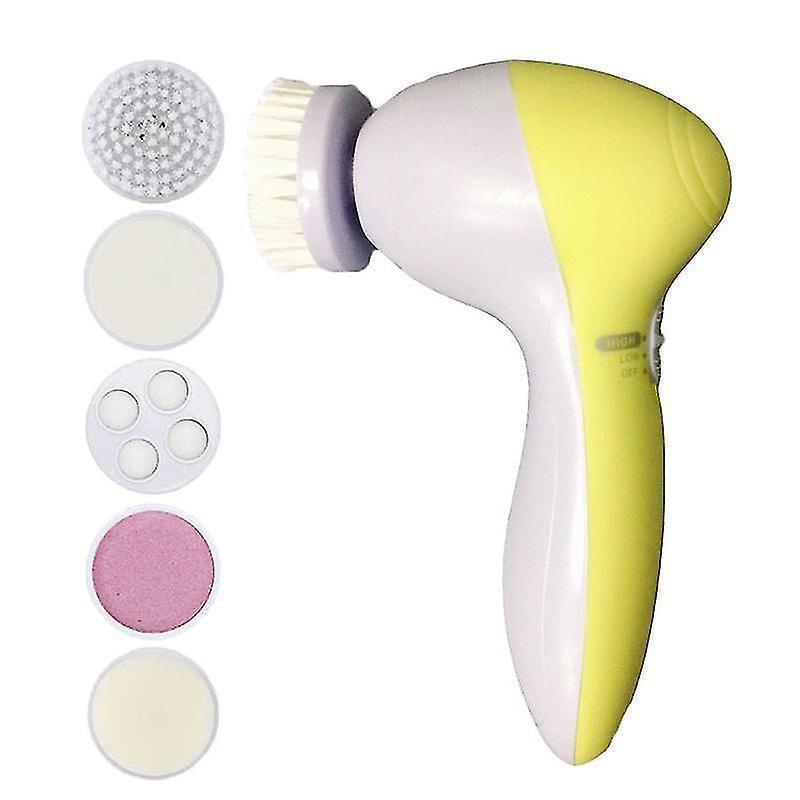 Electric Facial Cleaner 5 In 1 Face Cleansing Brush Wash Machine Spa Skin Care Massager Blackhead Cleaning Facial Cleanser Tools — image 2