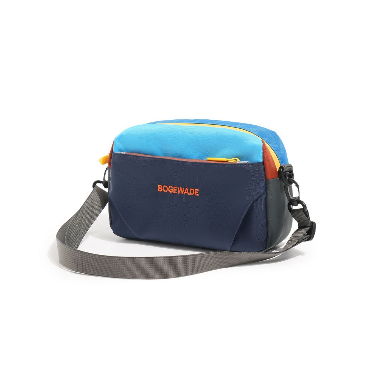 Dopamine Color-Blocked Cross-Body Bag Travel Bag Trendy Bag Color-Blocking - Navy - Size routine