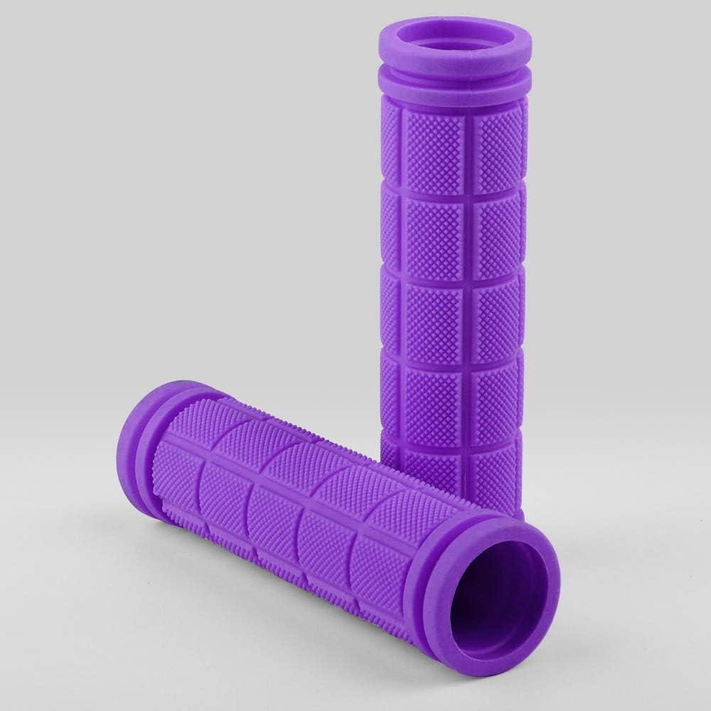 A pair of ergonomic bicycle handles in non-slip soft rubber, Purple β image 3