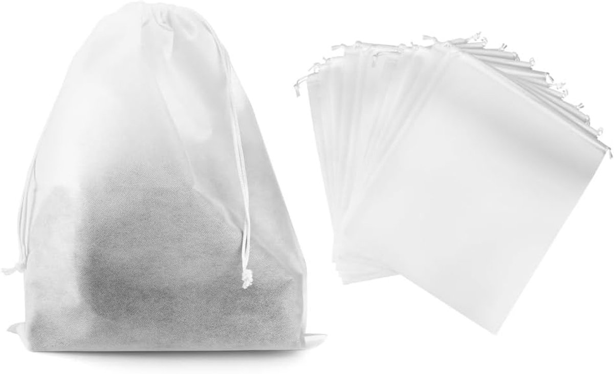 Drawstring Dust Cover - 6-Piece Breathable Non-Woven Large Size Storage Bag - For Handbags, Tote Bags & Shoes - 50 × 40cm — image 3