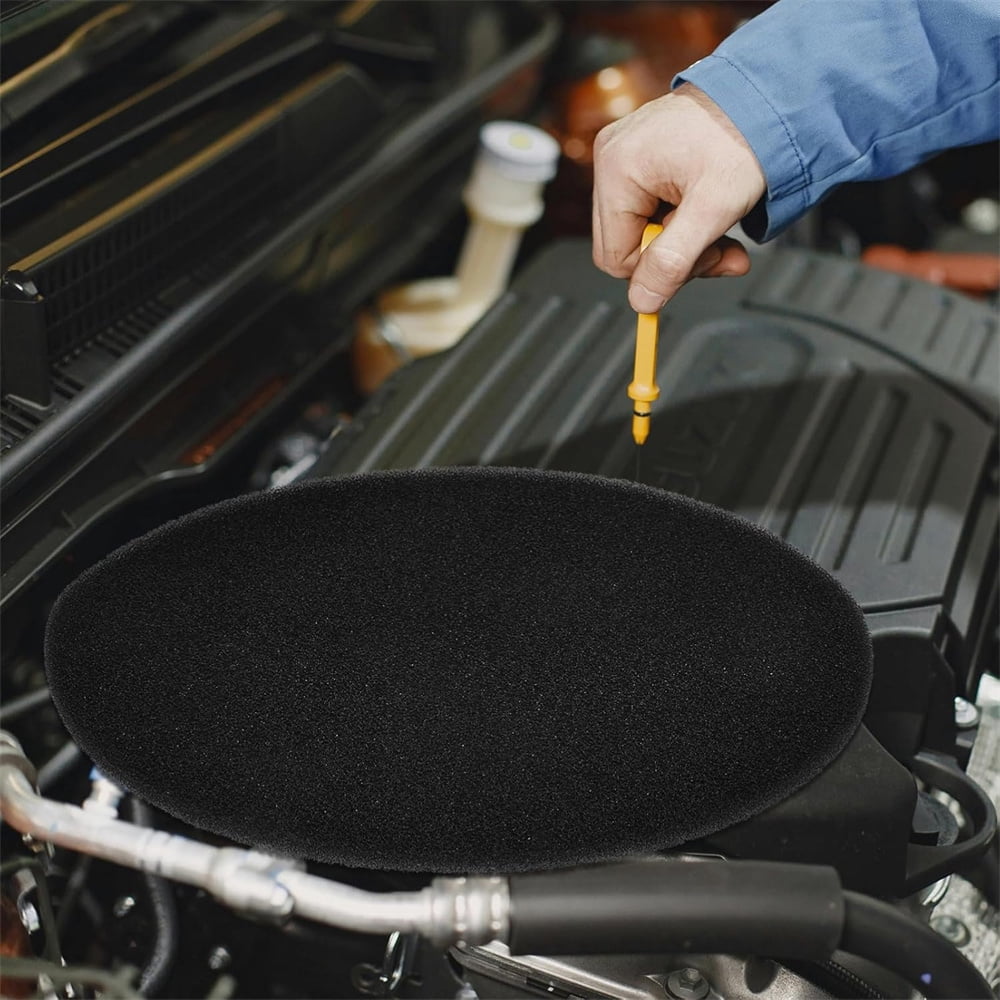 14.9Inch Black Oil Drain Splash Pad,Oil Change Mat,Round No Splatter Pad,High Temperature Splash Pad,Oil Spill Mat for Car Oil Changing (Round) โ image 4