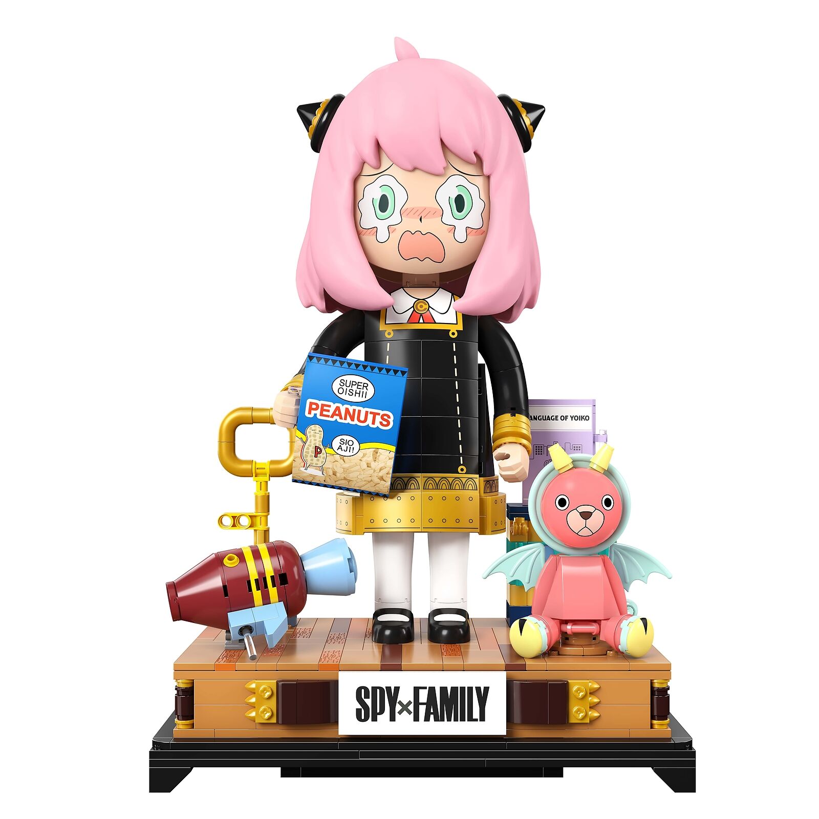 Kalos 31cm Anya Forger Face Changing Building Block Figure Spy X Family โ image 3
