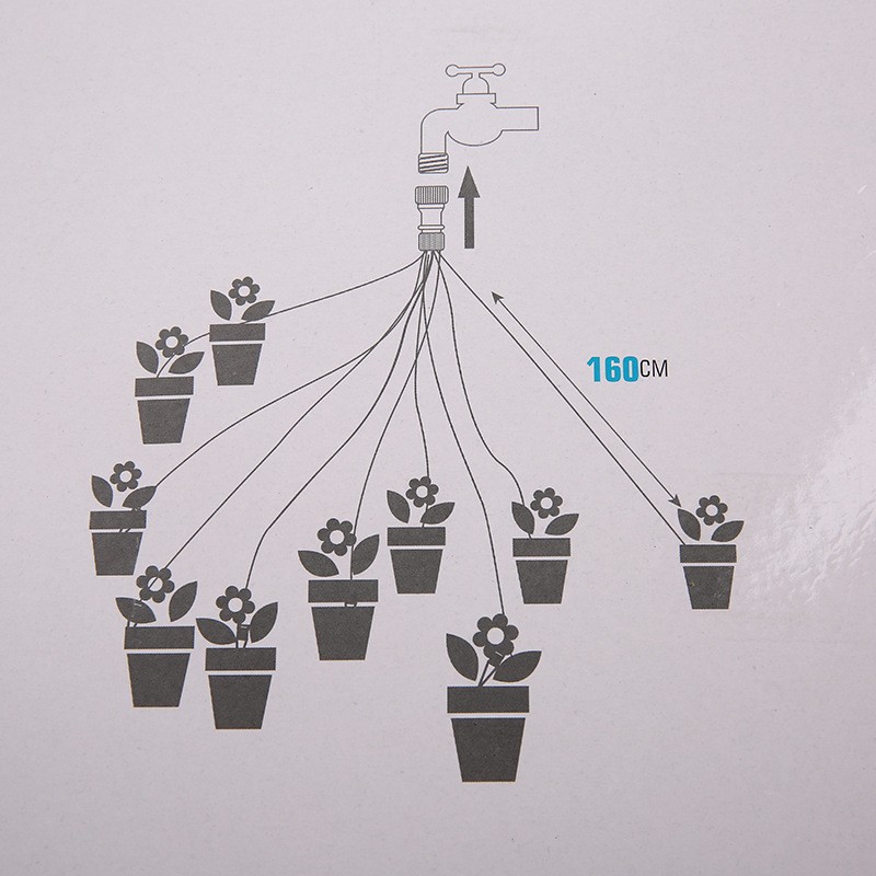 2 Pcs 10-Piece Slow Drip Watering Kit - 160cm Tube Length for Potted Plants, Succulents & Indoor Gardening โ image 3