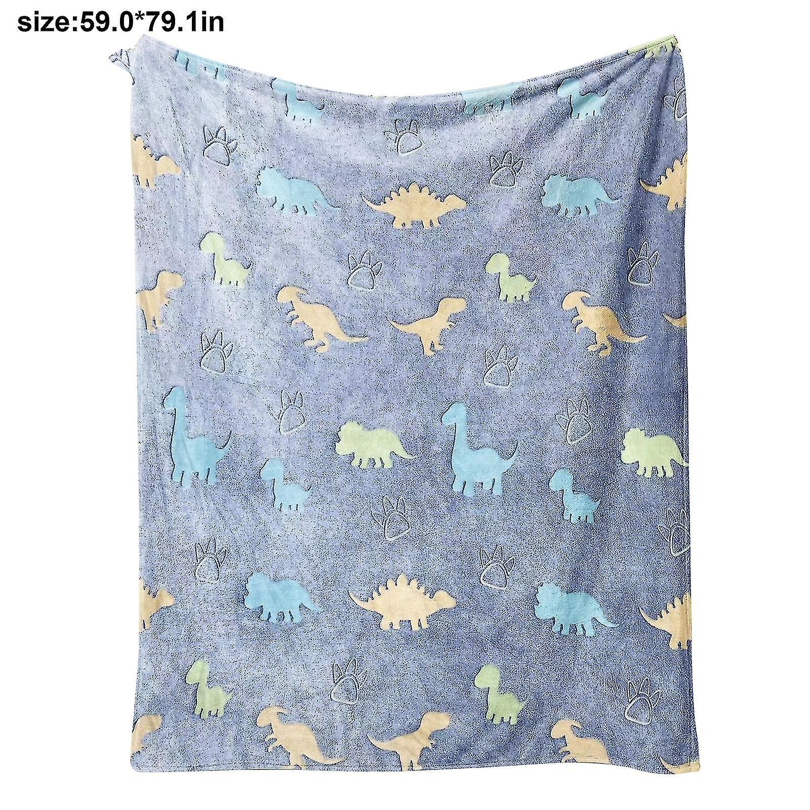 Glow in The Dark Throw Blanket, Dinosaurs Blanket for Boys, Luminous Kids Blanket, Soft Blankets for Birthday Christmas — image 5
