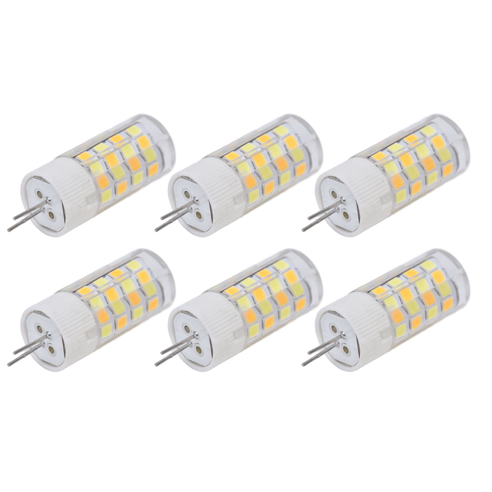 6PCS G4 Light Bulb 3 Light Color 220V Small Ceiling Lamp Bulb Wall Lamp Bulb for Home OfficeG4 5W 52LED — image 5