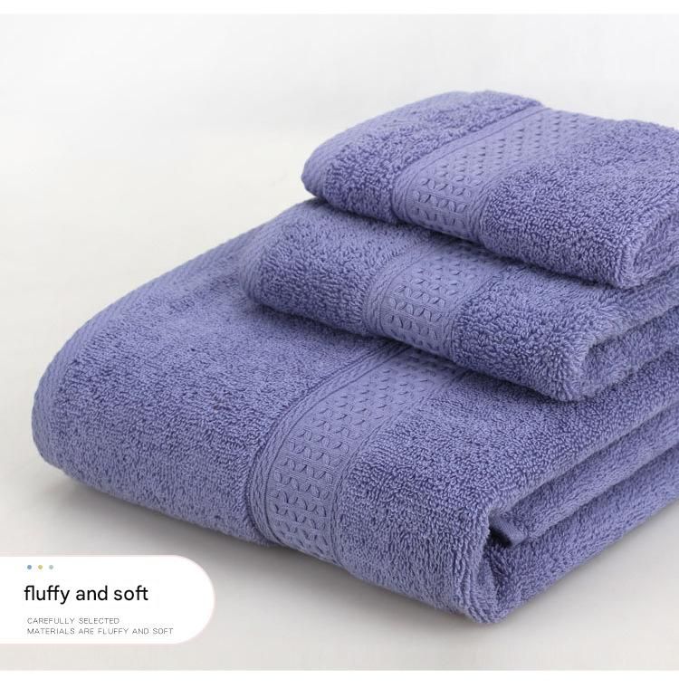 3-Piece Light purple Towel Set - Soft Absorbent Bath, Hand & Face Towels with Jacquard Weave, Gift Set for Home, Hotel, or Gifting - Durable, Low-Lint, Machine — image 4