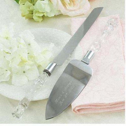 Cutting Cake Knife and Silver Blade Cake Server Set Wedding Anniversary Engagement Birthday Party Gift Boxed โ image 2