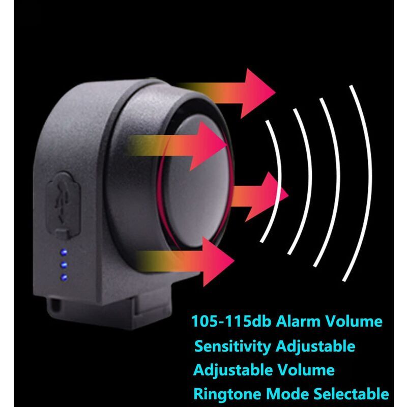 Anti-theft alarm, smart alarm with wireless remote control, waterproof vibration smart alarm, for bicycle/motorcycle/electric vehicle/scooter โ image 4