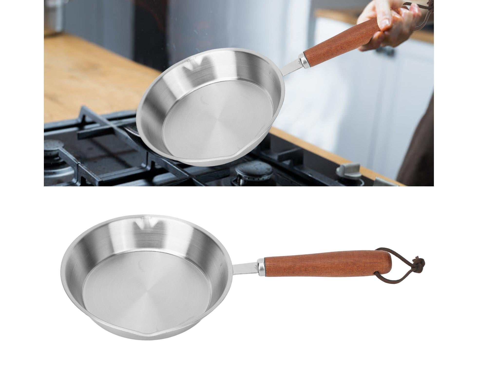 Stainless Steel Frying Pan, Non-Stick Egg Fryer for Household & Restaurant, 4.7 Inch — image 2