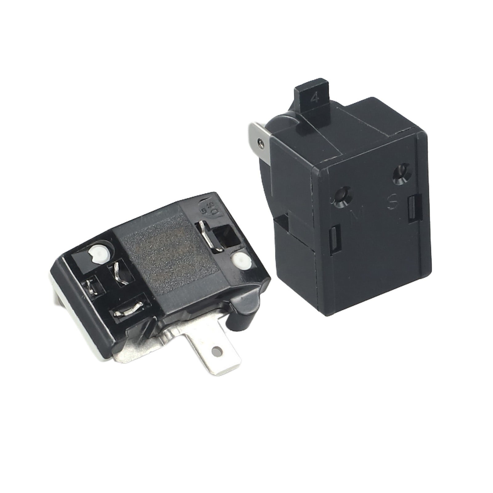 Refrigerator Ptc Starter Relay Replacement 2 Pins Compressor Overload Protector 1Pin-12Ohm+1/2Hp — image 2