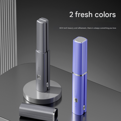 Purple Compact Cordless Hair Straightener - Portable 2-in-1 Mini Flat Iron, USB-C Rechargeable for Travel & Touch-ups โ image 2