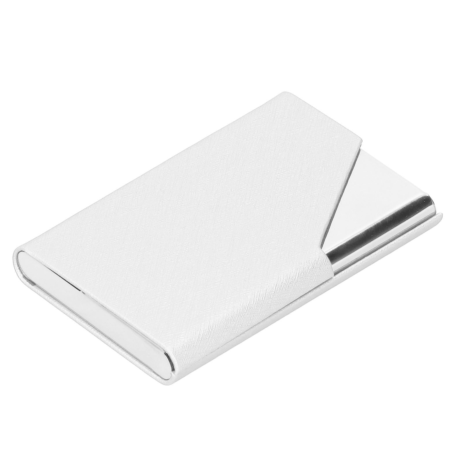 Business Card Holder Stainless Steel Innovative Name Card Case Organizer for Commercial UseWhite 007# — image 2