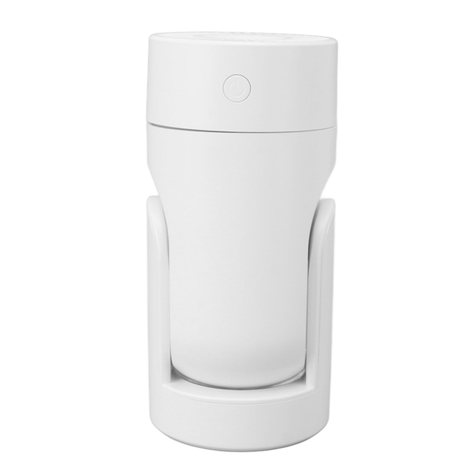Portable Mini Humidifier USB Automatic Rotating Super Quiet Small Desktop Cool Mist Humidifier for Bedroom Office Car Travel White — image 5