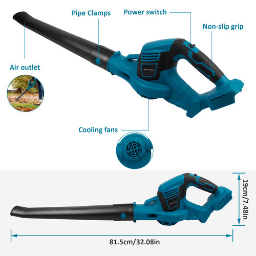 Cordless Leaf Blower Dust Tools Garden Lightweight for Makita 18V Battery AU — image 6