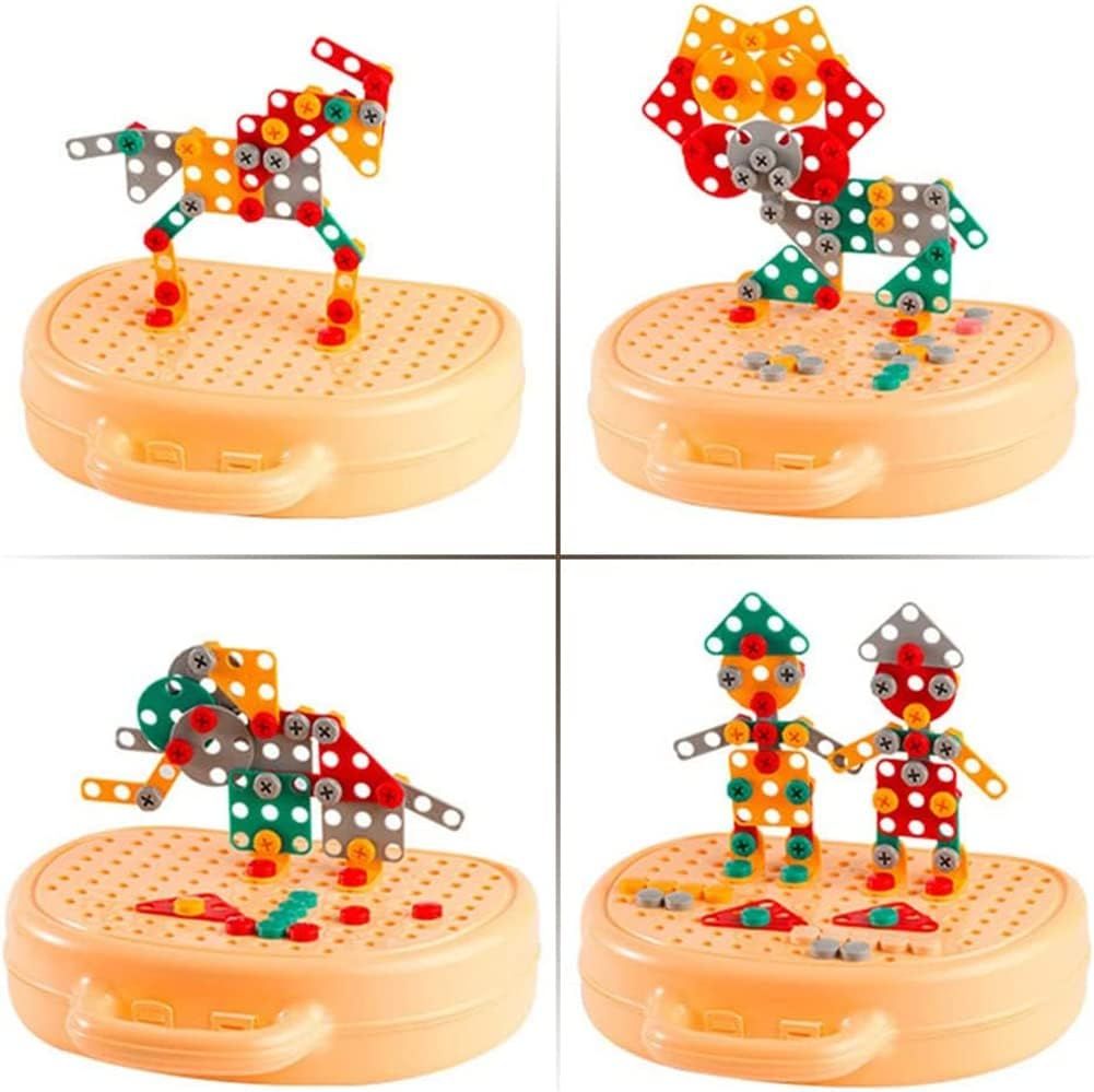 Creative Tool Box - Creative Mosaic Toy with Electric Drill Screw Tool Set, 3D Creativity Kit Toy for Kids Ages 3-12 Years Old — image 3
