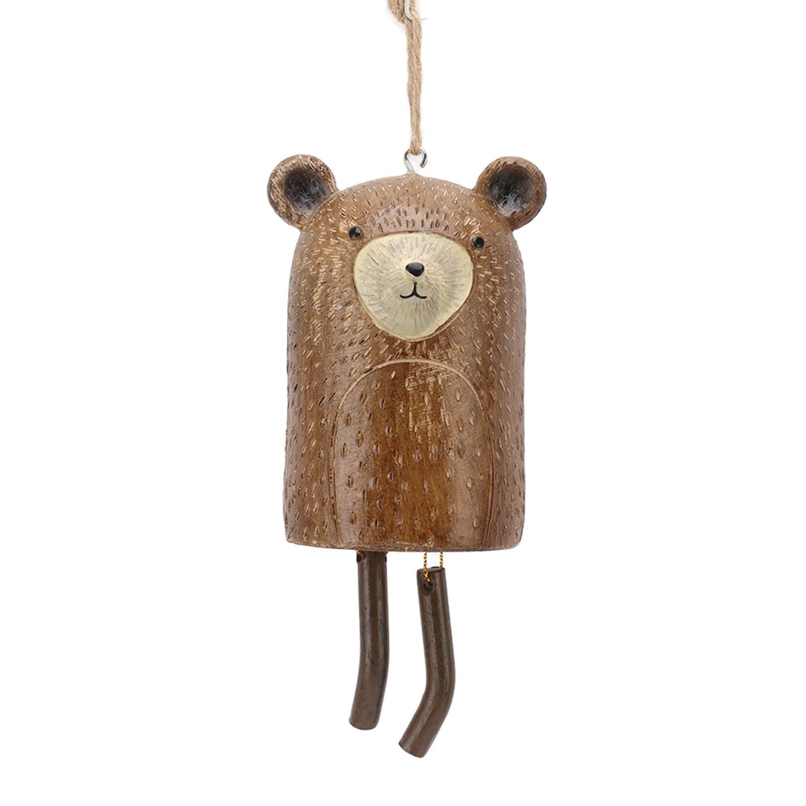 Rustic Hanging Animal Wind Chimes Resin Hand Made Natural Garden Decoration for Gardens Backyards Trees Yards C Raccoon — image 2