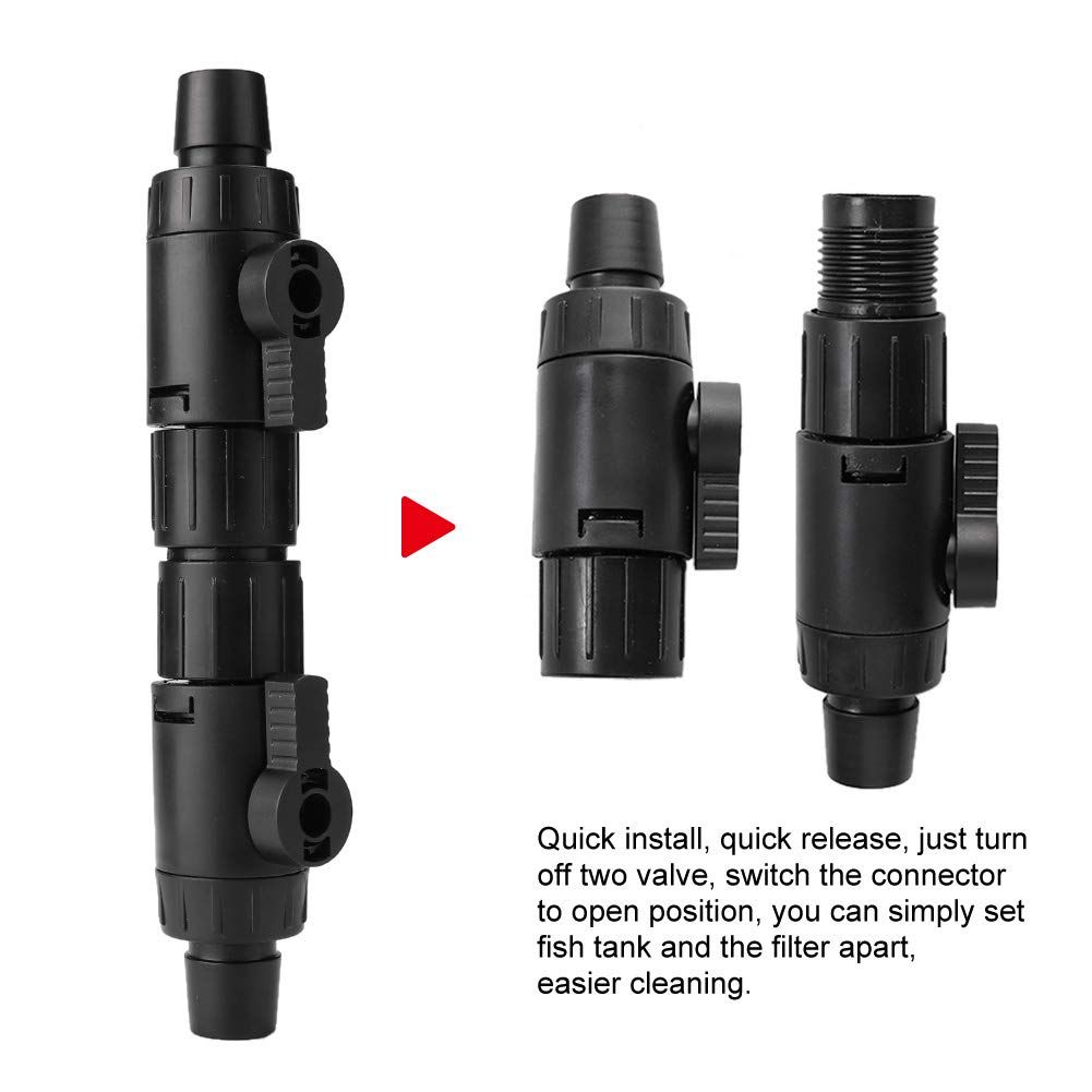 Fish Tank Pipe Valve Quick Release Joint Aquarium Hose Valve Pipe Valve Water Flow Control Valve Excellent performance — image 3