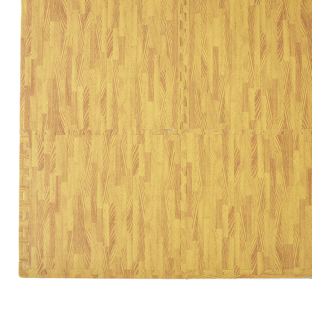 12 Tile EVA Interlocking Gym Floor Mats Wood Colour for Home Yoga โ image 4