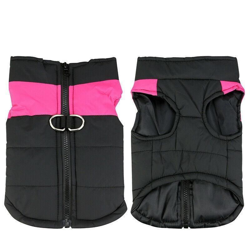 Large Dog Jacket Padded Waterproof Pet Clothes Warm Windbreaker Vest Coat Winter