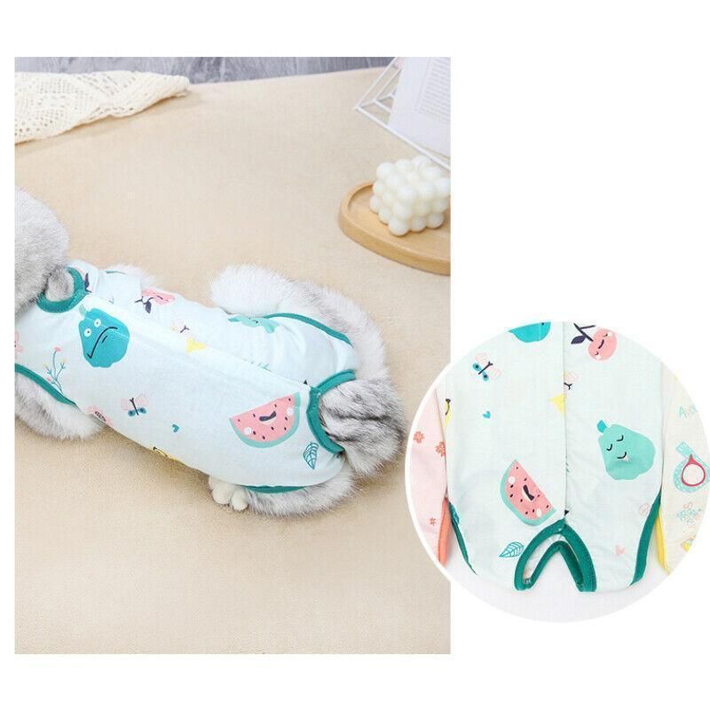 Pet Cat Postoperative Recovery Suit Pet Surgery Clothing Sterilization Weaning Pink - M(Bust: 38cm Length:27cm) — image 4