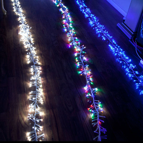 Samland LED Fairy Icicle Chaser Light with Firecracker Effect for Christmas Decoration