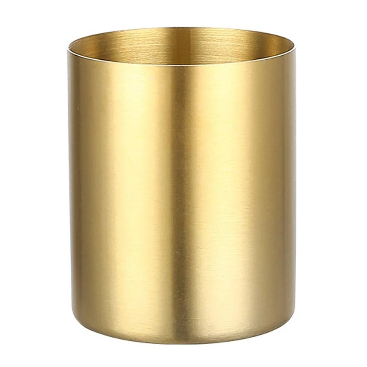 Stainless Steel Round Pen Holder Desk Organizer Stationery Storage for Office β image 2