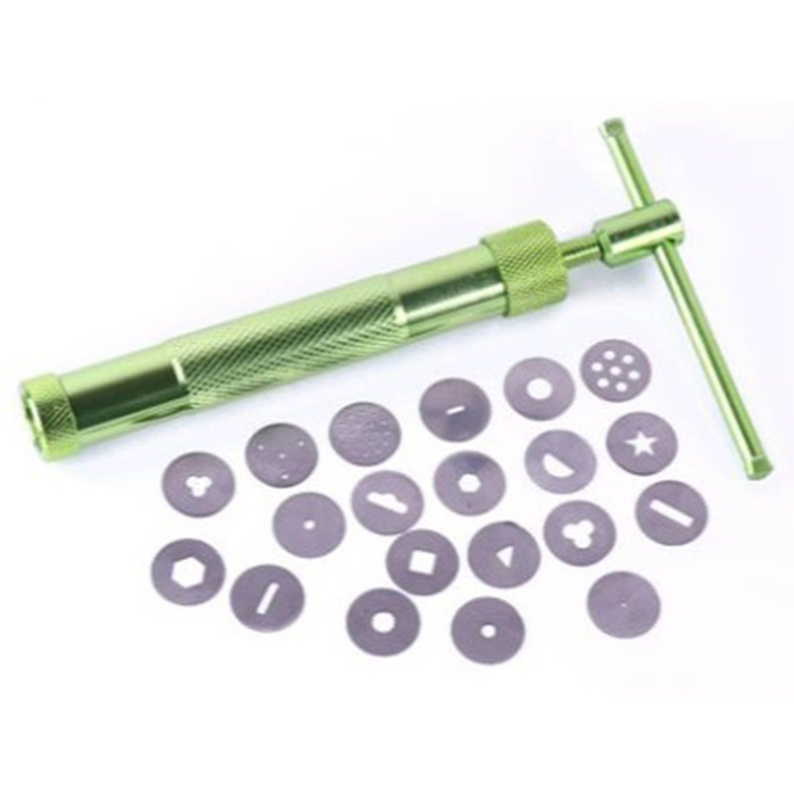 Green Clay Extruder Stainless Steel Clay Extruder Fondant Cake Sculpture Polymer Clay Tools Cake Decorating Tools โ image 4