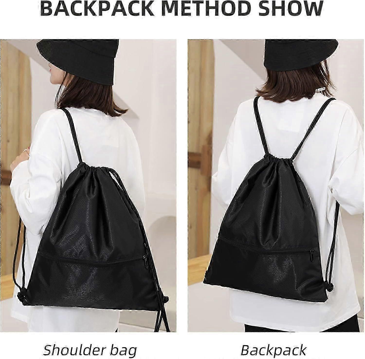 Lightweight Sports Backpack, Water Resistant Nylon Gym Bag with Adjustable Shoulder Strap for Hiking, Fitness, Travel and Daily Use - Green โ image 2