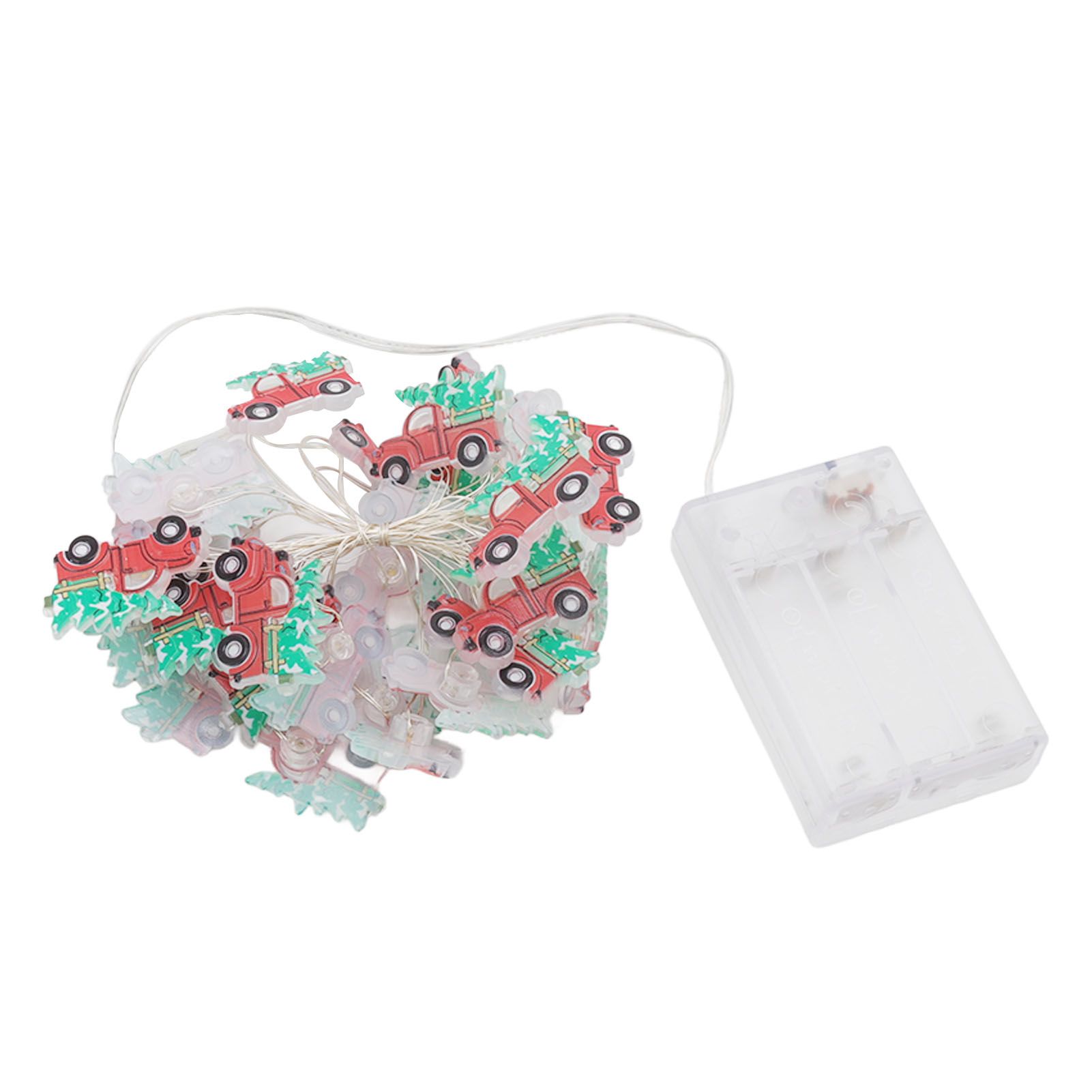 Christmas Tree Farmhouse Truck String Lights Lightweight Christmas Red Truck Fairy Lights for Christmas Decoration — image 2