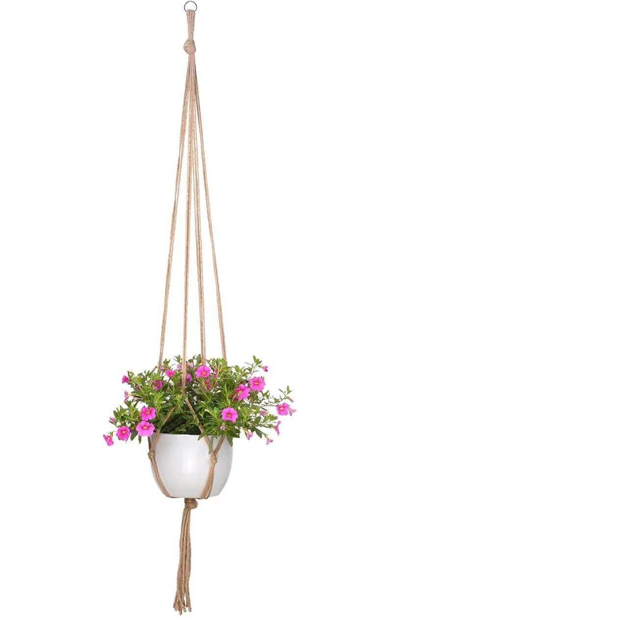 Plant suspended basket, 2 Packs suspended basket, Hanging Planter for Indoor Plants Decorative Pot Hanger for Home Decor, only Hanger, NO Plant and โ image 2