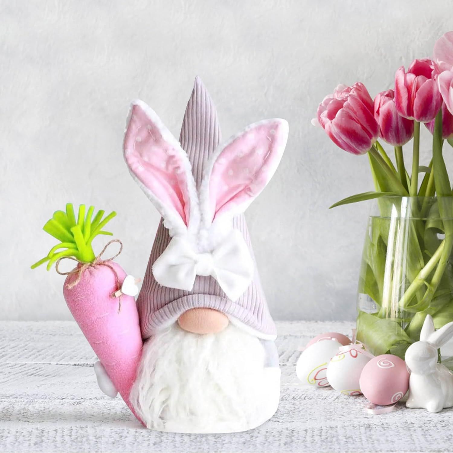 Plush Easter Bunny Handmade Swedish Elf Stuffed Doll Rabbit Gifts Cute Easter Faceless Dwarf Bunny Household Ornaments, Home Decor — image 5