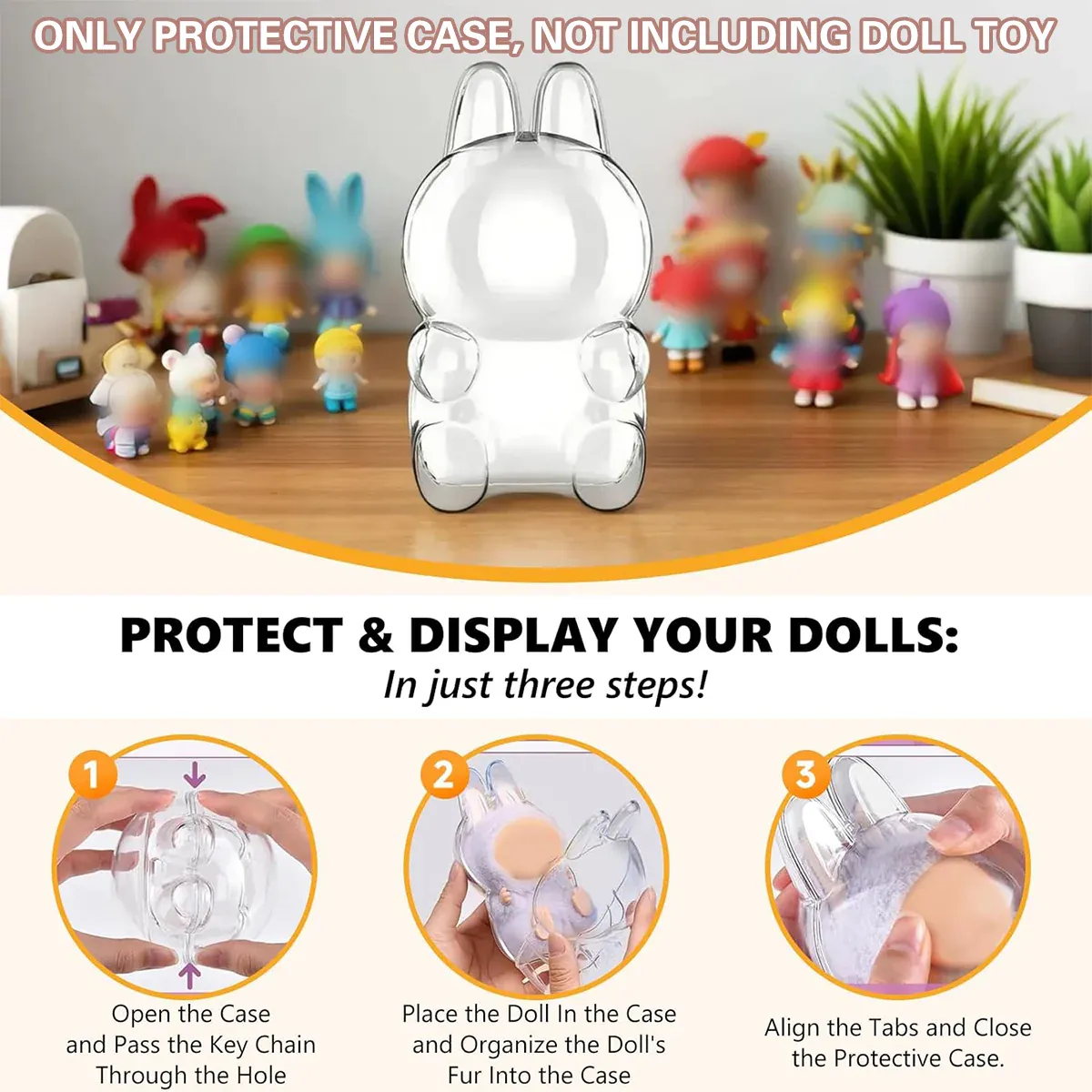 Toy Protective Case Transparent Pack Clear Dustproof Accessory Storage Cover — image 5