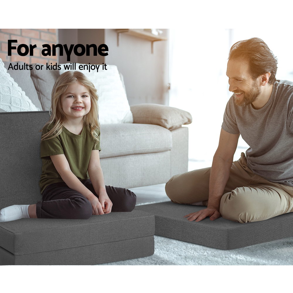 Giselle Bedding Foldable Mattress Folding Foam Bed Single Grey — image 5