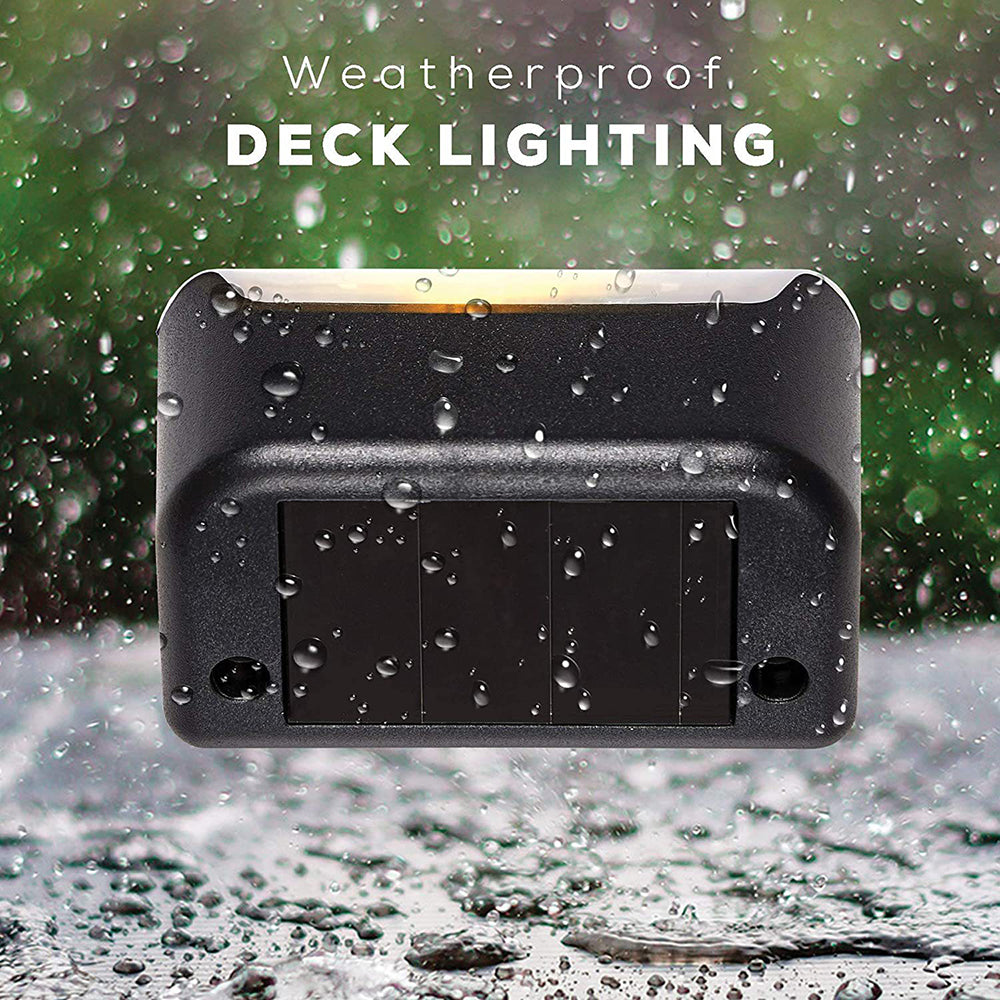 4 Pack SolarPower Deck Lights Outdoor Step Lights Waterproof LED lights — image 6
