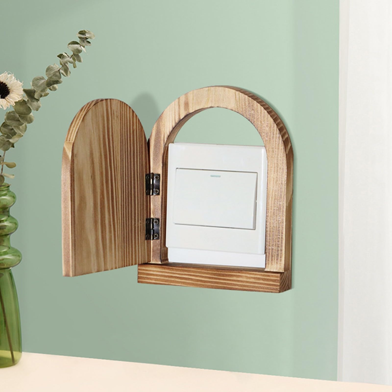 Elf Door - Tooth Fairy Door - Gnome Door Wood - Wall Decoration - Miniature - DIY Crafts - Wooden House - Interior Accessories - Fairy Tales - Decorative — image 2